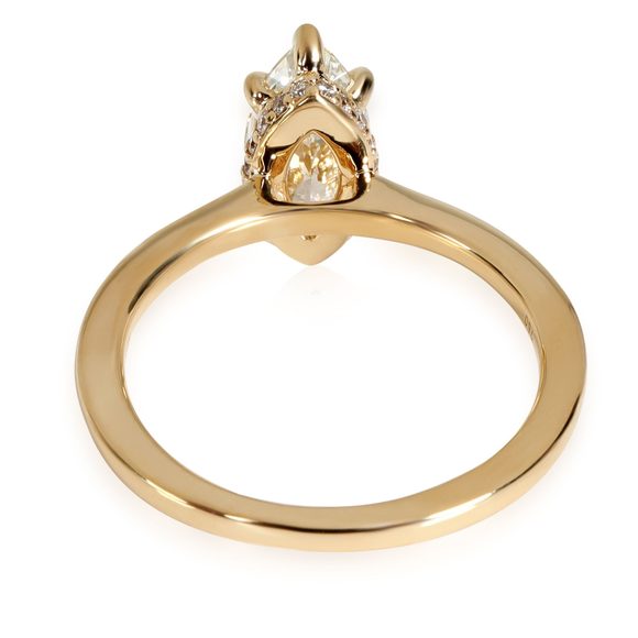 Ritani Marquise Diamond Engagement Ring in 18k Yellow Gold I VVS2 1.38 CTW - Picture 3 of 5
